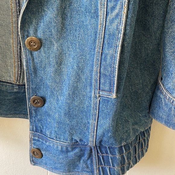 S.B.II Bitterman Jean Jacket Vintage 80’s 90’s Oversized M Medium Shoulder Pad - Picture 2 of 6